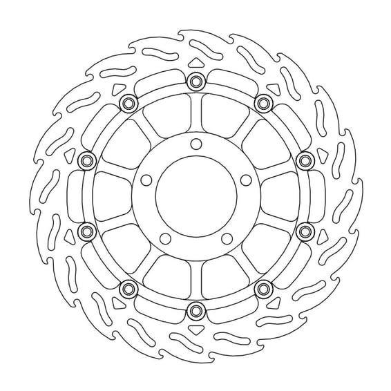 Flame series floating brake rotor