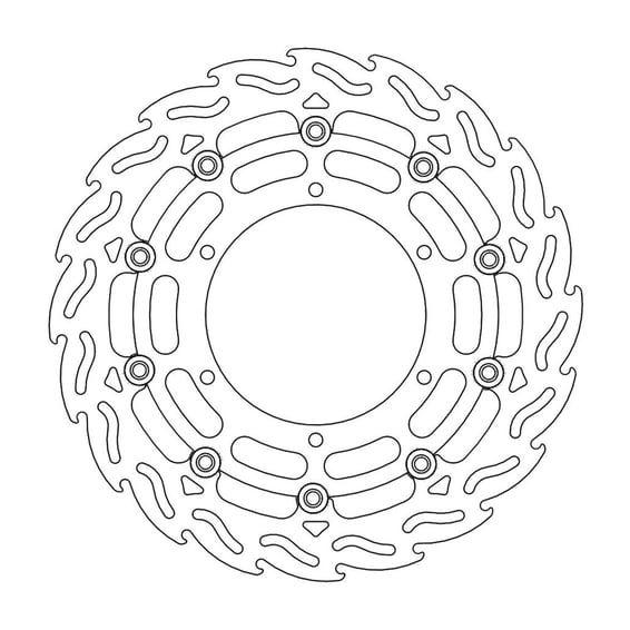 Flame series floating brake rotor