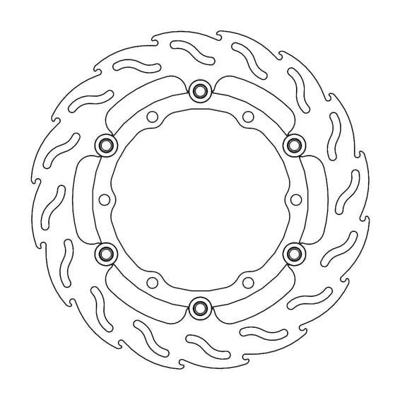 Flame series floating brake rotor