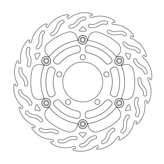 Flame series floating brake rotor