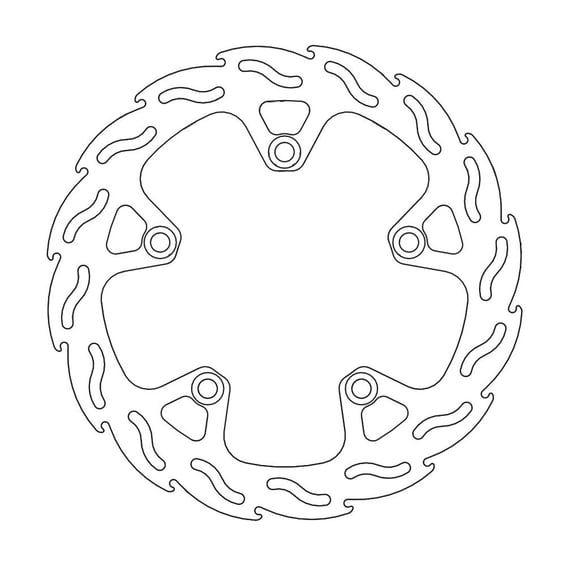 Flame series fixed brake rotor