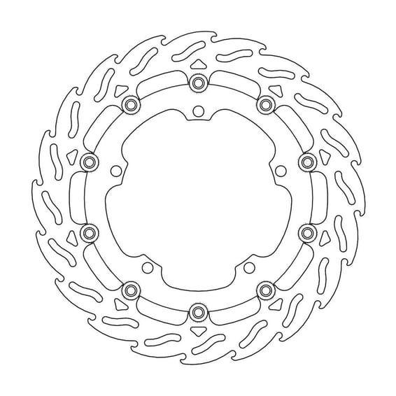 Flame series floating brake rotor