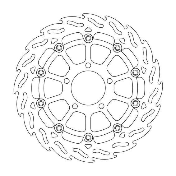 Flame series floating brake rotor
