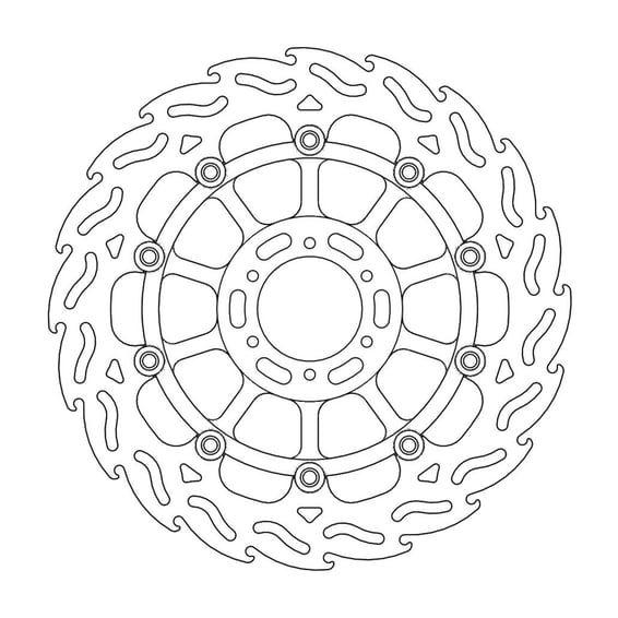 Flame series floating brake rotor