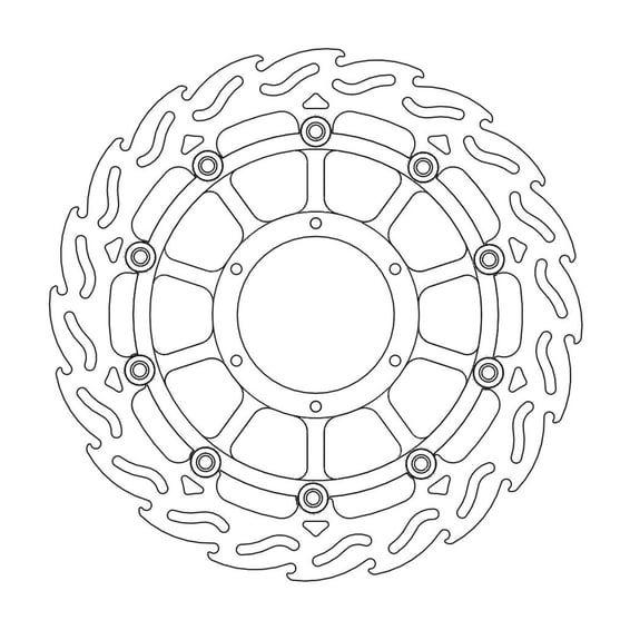 Flame series floating brake rotor
