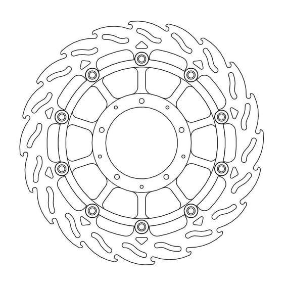 Flame series floating brake rotor