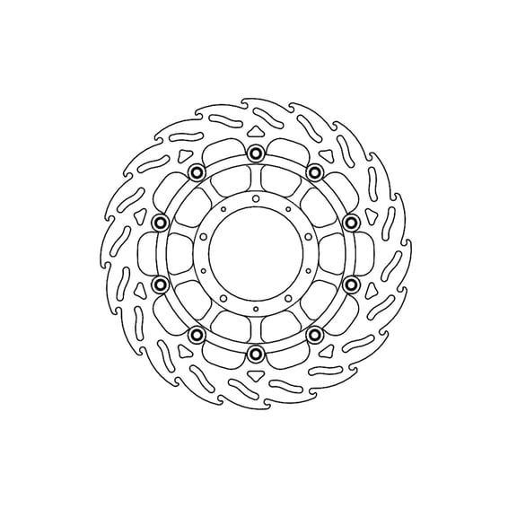 Flame series floating brake rotor
