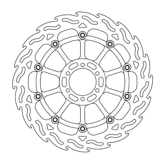 Flame series floating brake rotor