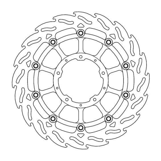 Flame series floating brake rotor