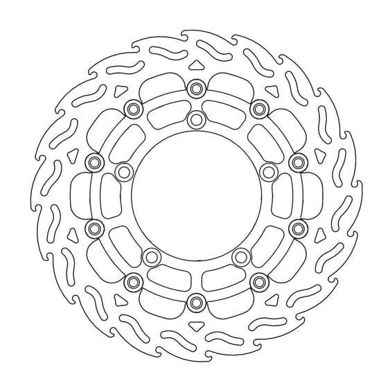 Flame series floating brake rotor