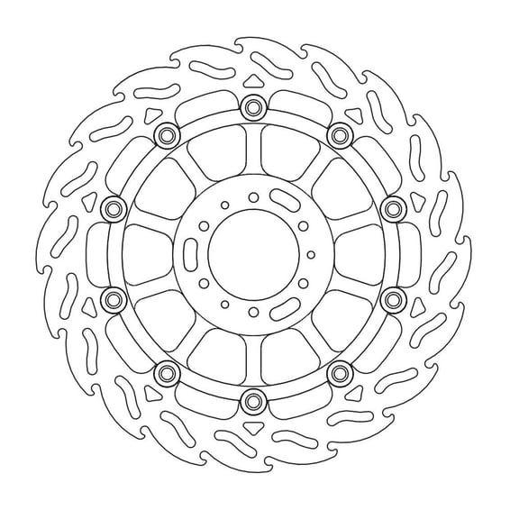 Flame series floating brake rotor