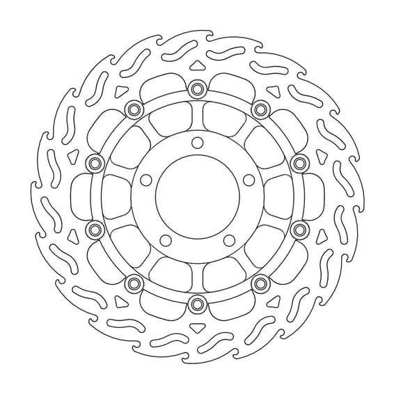 Flame series floating brake rotor