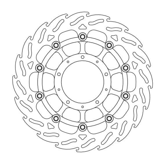 Flame series floating brake rotor