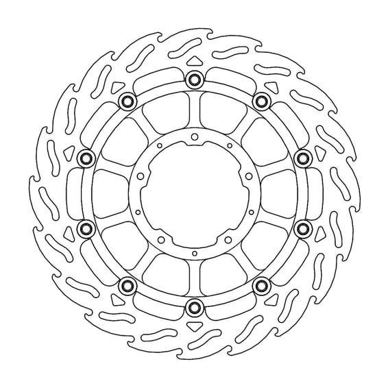 Flame series floating brake rotor