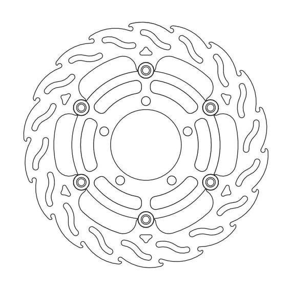Flame series floating brake rotor
