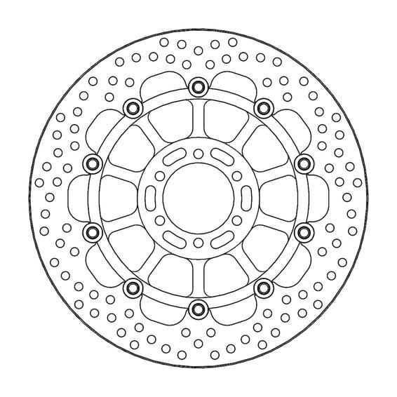 Halo series floating brake rotor