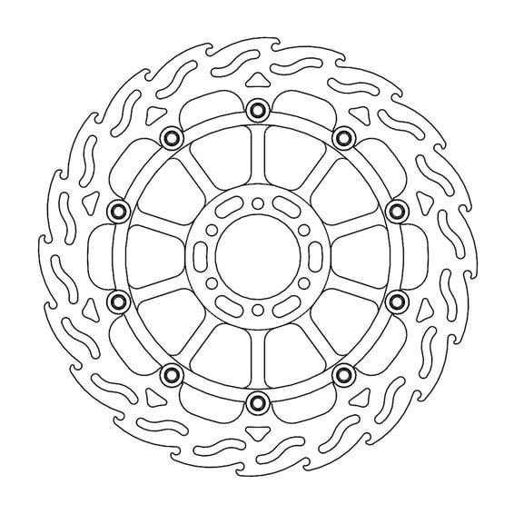 Flame series floating brake rotor