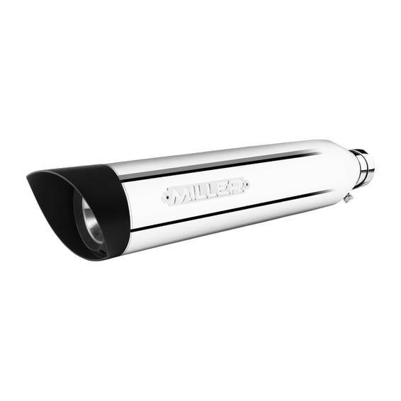 Miller, Independence slip-on mufflers. Euro 4. Polished