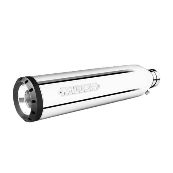 Miller, Destiny slip-on mufflers. Euro 5. Polished