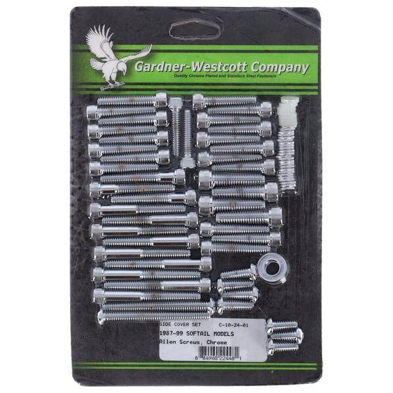 Big Twin side cover mount kit, chrome allen