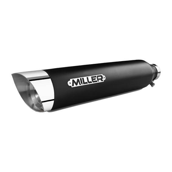 Miller, Montana II slip-on mufflers. Euro 3. Matte black