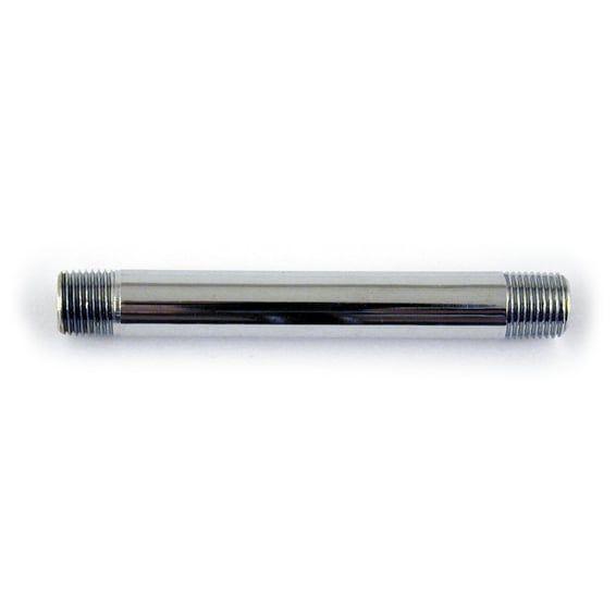 Oil gauge fitting, 3" extension pipe, 1/8" NPT . Chrome