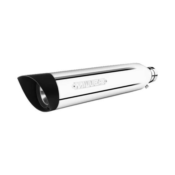 Miller, Silverado III slip-on mufflers. Euro 4. Polished