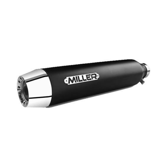 Miller, Yuma II 1000ccm Euro 4 Slip-On mufflers. Matte Black