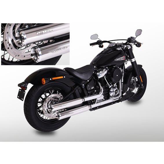 Miller, Independence slip-on mufflers. Euro 4. Polished