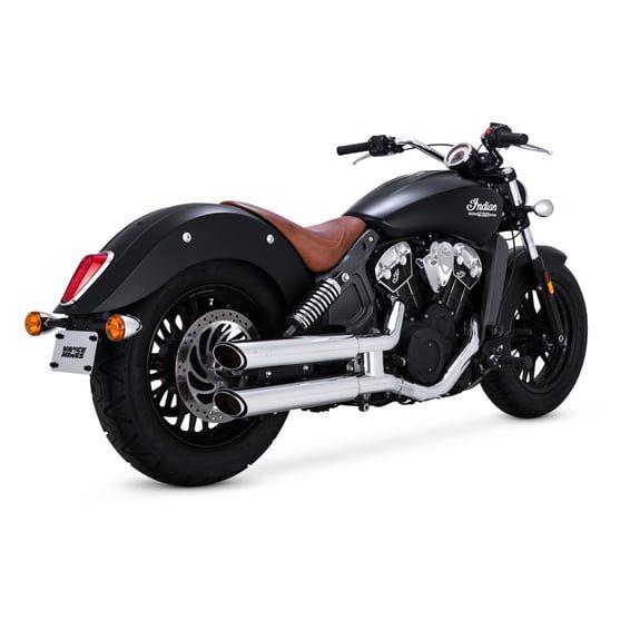 Twin slash 3" slip-ons chrome
