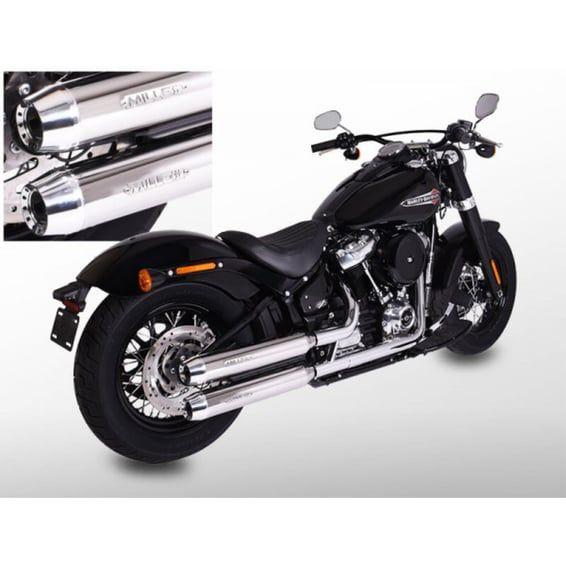 Miller, Destiny slip-on mufflers. Euro 5. Polished