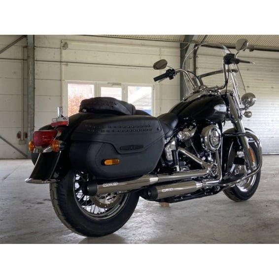 Miller, Destiny slip-on mufflers. Euro 5. Polished