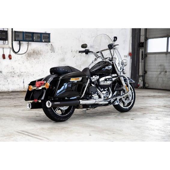 Miller, Cleveland 107" slip-on mufflers. Euro 5. Matte black