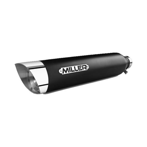 Miller, Omaha Euro 5 Slip-On mufflers. Matte Black