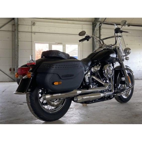 Miller, Destiny slip-on mufflers. Euro 5. Polished