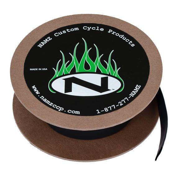 NAMZ, heat shrink tube. 25ft roll, 3/4" (19mm). Black