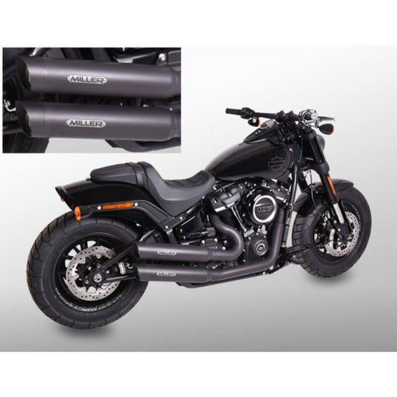 Miller, Bronco 2-2 exhaust system. Euro 4. Matte black