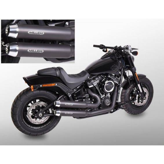 Miller, Bronco 2-2 exhaust system. Euro 4. Matte black