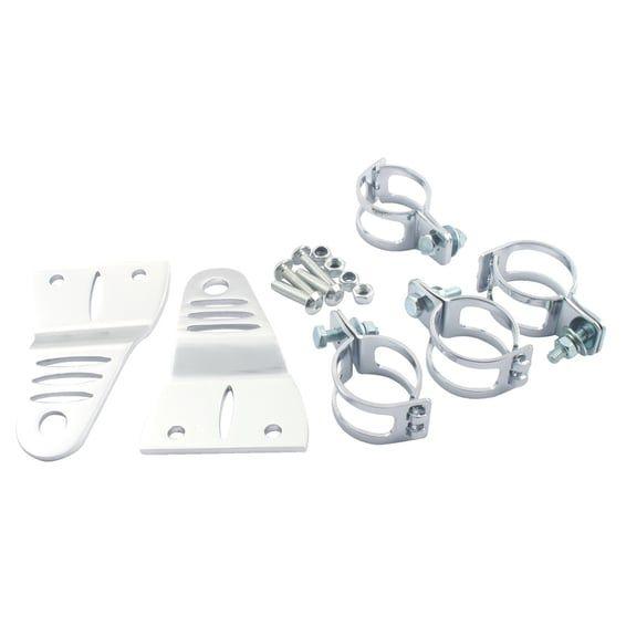 Striker, slotted side mount headlamp bracket assembly. Clear