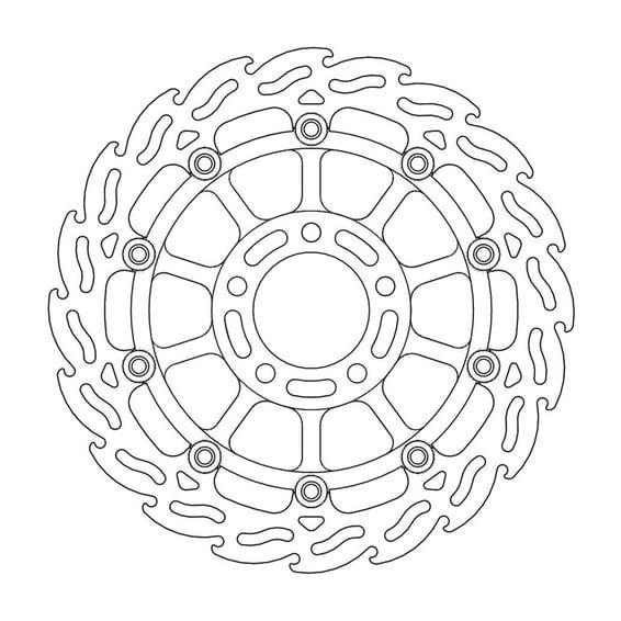 Flame series floating brake rotor