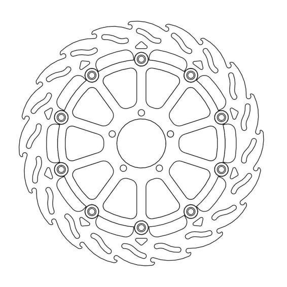 Flame series floating brake rotor