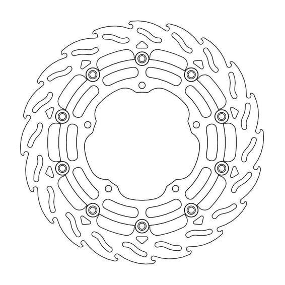Flame series floating brake rotor