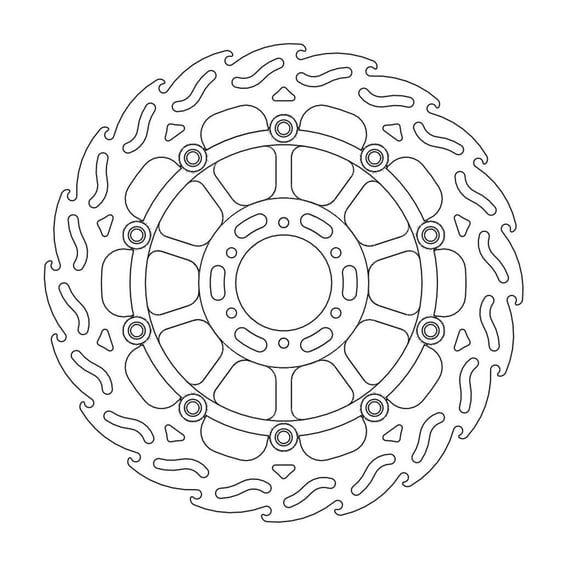 Flame series floating brake rotor