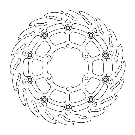 Flame series floating brake rotor
