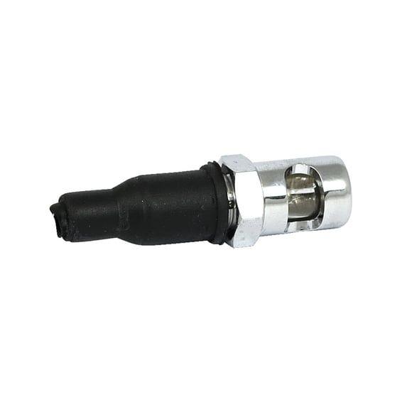 License plate light mount bolt. Plain. Chrome