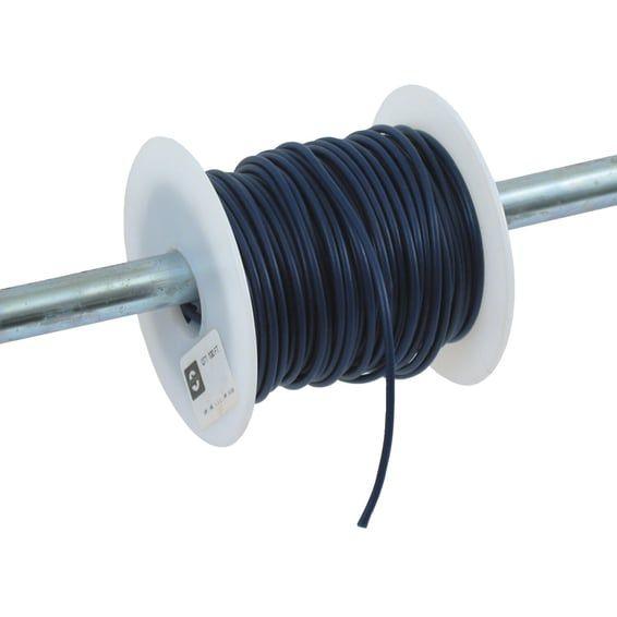 Wire on spool, 14 gauge. 100 ft. Blue