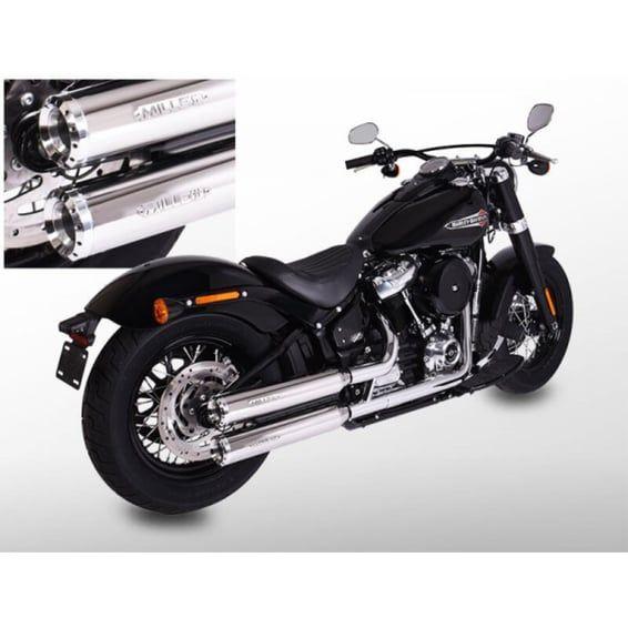 Miller, Destiny slip-on mufflers. Euro 5. Polished