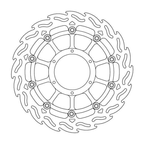 Flame series floating brake rotor
