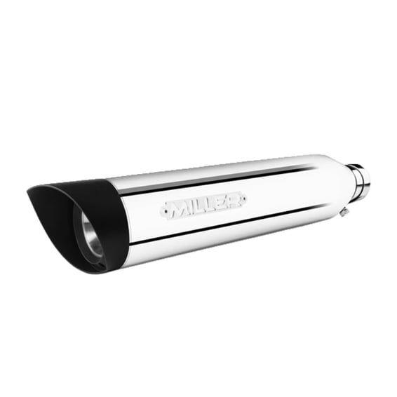 Miller, Destiny slip-on mufflers. Euro 5. Polished