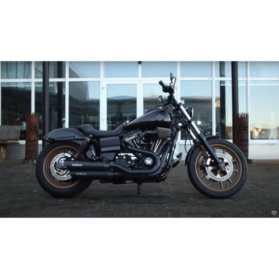 Miller, Dakota slip-on mufflers. Euro 3. Matte black